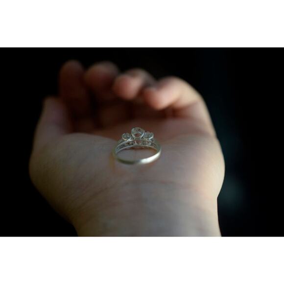 alternative raw diamond engagement rings, raw crystal size 4 5 6 7 8 8 9 10 11 - Picture 6 of 9